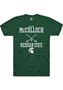 Ashton McCulloch Green Michigan State Spartans NIL Sport Icon Short Sleeve T Shirt