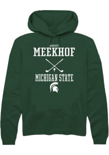 August Meekhof Rally Mens Green Michigan State Spartans NIL Sport Icon Hooded Sweatshirt