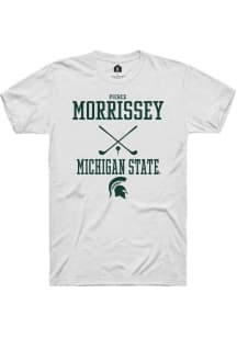 Pierce Morrissey White Michigan State Spartans NIL Sport Icon Short Sleeve T Shirt