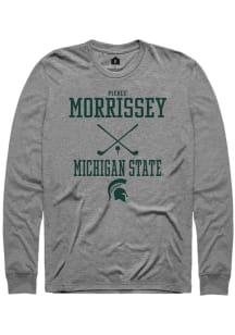 Pierce Morrissey Rally Mens Graphite Michigan State Spartans NIL Sport Icon Tee