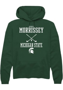 Pierce Morrissey Rally Mens Green Michigan State Spartans NIL Sport Icon Hooded Sweatshirt