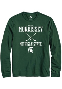 Pierce Morrissey Rally Mens Green Michigan State Spartans NIL Sport Icon Tee