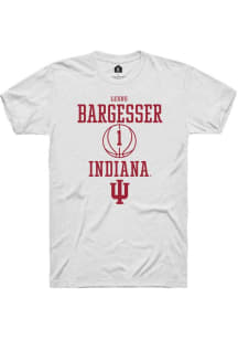 Lexus Bargesser White Indiana Hoosiers NIL Sport Icon Short Sleeve T Shirt