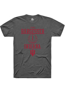 Lexus Bargesser Dark Grey Indiana Hoosiers NIL Sport Icon Short Sleeve T Shirt