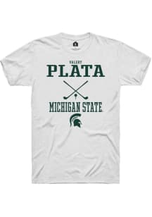 Valery Plata White Michigan State Spartans NIL Sport Icon Short Sleeve T Shirt