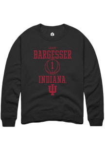 Lexus Bargesser Rally Mens Black Indiana Hoosiers NIL Sport Icon Crew Sweatshirt