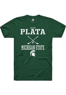 Valery Plata Green Michigan State Spartans NIL Sport Icon Short Sleeve T Shirt