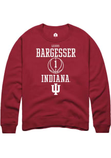 Lexus Bargesser Rally Mens Red Indiana Hoosiers NIL Sport Icon Crew Sweatshirt