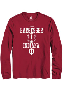 Lexus Bargesser Rally Mens Red Indiana Hoosiers NIL Sport Icon Tee