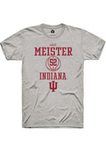 Lilly Meister  Indiana Hoosiers Ash Rally NIL Sport Icon Short Sleeve T Shirt