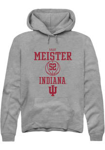 Lilly Meister Rally Mens Graphite Indiana Hoosiers NIL Sport Icon Hooded Sweatshirt