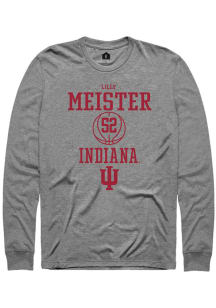 Lilly Meister  Indiana Hoosiers Grey Rally NIL Sport Icon Long Sleeve T Shirt
