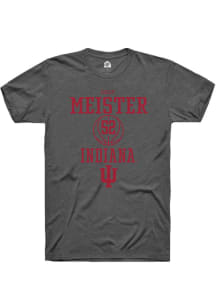 Lilly Meister  Indiana Hoosiers Dark Grey Rally NIL Sport Icon Short Sleeve T Shirt