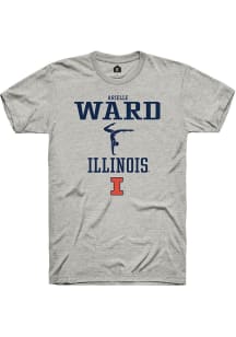 Arielle Ward Ash Illinois Fighting Illini NIL Sport Icon Short Sleeve T Shirt