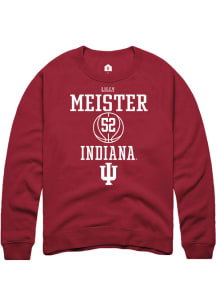 Lilly Meister Rally Mens Red Indiana Hoosiers NIL Sport Icon Crew Sweatshirt