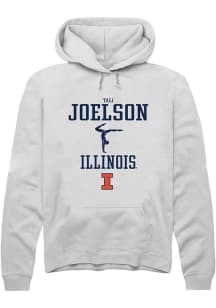 Tali Joelson Rally Mens White Illinois Fighting Illini NIL Sport Icon Hooded Sweatshirt