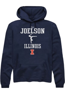 Tali Joelson Rally Mens Navy Blue Illinois Fighting Illini NIL Sport Icon Hooded Sweatshirt