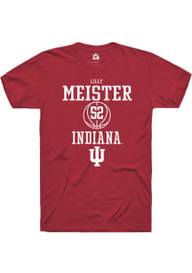 Lilly Meister  Indiana Hoosiers Red Rally NIL Sport Icon Short Sleeve T Shirt
