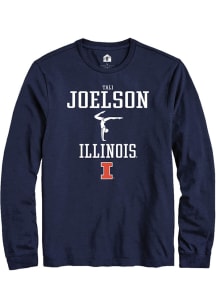 Tali Joelson Rally Mens Navy Blue Illinois Fighting Illini NIL Sport Icon Tee