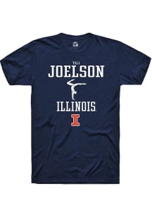 Tali Joelson Navy Blue Illinois Fighting Illini NIL Sport Icon Short Sleeve T Shirt