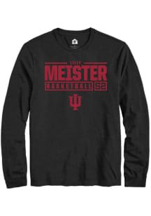 Lilly Meister  Indiana Hoosiers Black Rally NIL Stacked Box Long Sleeve T Shirt