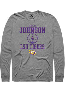 Flau'jae Johnson  LSU Tigers Graphite Rally NIL Sport Icon Long Sleeve T Shirt