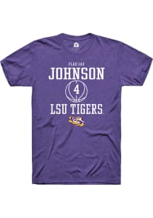 Flau'jae Johnson  LSU Tigers Purple Rally NIL Sport Icon Short Sleeve T Shirt