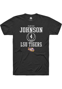 Flau'jae Johnson  LSU Tigers Black Rally NIL Sport Icon Short Sleeve T Shirt