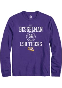 Izzy Besselman  LSU Tigers Purple Rally NIL Sport Icon Long Sleeve T Shirt