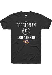 Izzy Besselman  LSU Tigers Black Rally NIL Sport Icon Short Sleeve T Shirt