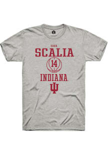Sara Scalia  Indiana Hoosiers Ash Rally NIL Sport Icon Short Sleeve T Shirt