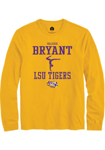 Haleigh Bryant  LSU Tigers Gold Rally NIL Sport Icon Long Sleeve T Shirt