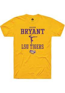 Haleigh Bryant  LSU Tigers Gold Rally NIL Sport Icon Short Sleeve T Shirt