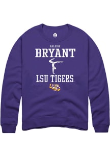 Haleigh Bryant  Rally LSU Tigers Mens Purple NIL Sport Icon Long Sleeve Crew Sweatshirt