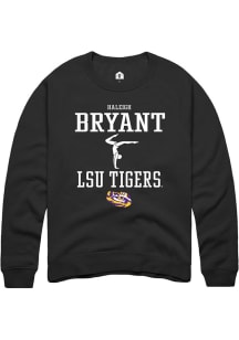 Haleigh Bryant  Rally LSU Tigers Mens Black NIL Sport Icon Long Sleeve Crew Sweatshirt