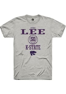 Ayoka Lee  K-State Wildcats Ash Rally NIL Sport Icon Short Sleeve T Shirt