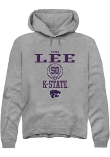 Ayoka Lee Rally Mens Graphite K-State Wildcats NIL Sport Icon Hooded Sweatshirt