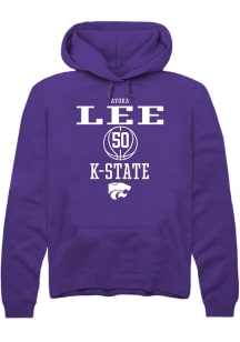 Ayoka Lee Rally Mens Purple K-State Wildcats NIL Sport Icon Hooded Sweatshirt