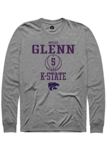 Brylee Glenn Rally Mens Graphite K-State Wildcats NIL Sport Icon Tee