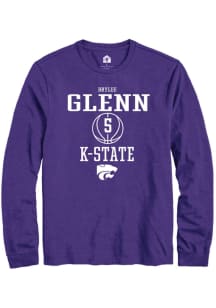 Brylee Glenn Rally Mens Purple K-State Wildcats NIL Sport Icon Tee