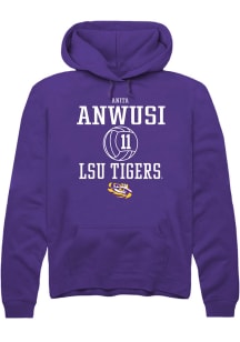 Anita Anwusi  Rally LSU Tigers Mens Purple NIL Sport Icon Long Sleeve Hoodie