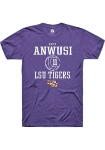 Anita Anwusi  LSU Tigers Purple Rally NIL Sport Icon Short Sleeve T Shirt