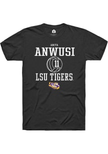 Anita Anwusi  LSU Tigers Black Rally NIL Sport Icon Short Sleeve T Shirt