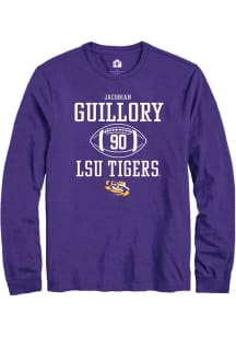 Jacobian Guillory  LSU Tigers Purple Rally NIL Sport Icon Long Sleeve T Shirt