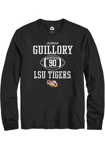 Jacobian Guillory  LSU Tigers Black Rally NIL Sport Icon Long Sleeve T Shirt