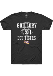 Jacobian Guillory  LSU Tigers Black Rally NIL Sport Icon Short Sleeve T Shirt