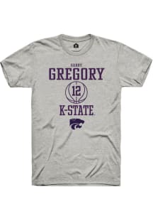 Gabriella Gregory  K-State Wildcats Ash Rally NIL Sport Icon Short Sleeve T Shirt