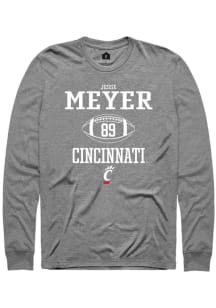 Jesse Meyer Rally Mens Graphite Cincinnati Bearcats NIL Sport Icon Tee