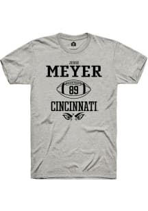 Jesse Meyer Ash Cincinnati Bearcats NIL Sport Icon Short Sleeve T Shirt