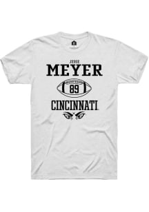 Jesse Meyer White Cincinnati Bearcats NIL Sport Icon Short Sleeve T Shirt